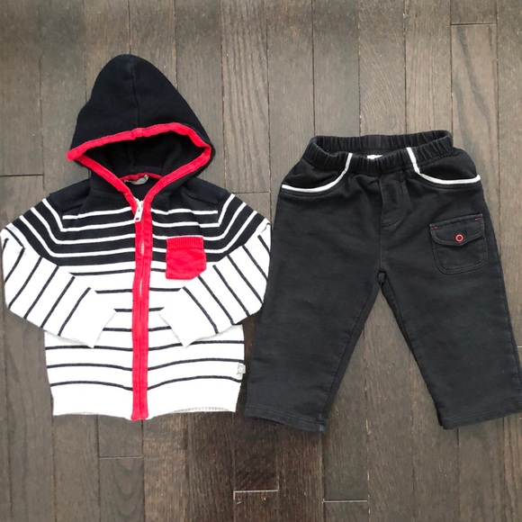 Petit Lem set 9-12 months- hoody and pants - Picture 1 of 5